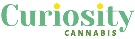 Jade green logo for Curiosity Cannabis dispensary in Newton, New Jersey